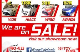 As low DP18k Toyota Vios 2017 ALLin Wigo Avanza Innova Fortuner Hiace