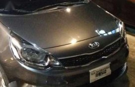 Kia Rio Ex 2016 Gray Sedan Manual