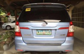 Toyota Innova E 2014 MT Blue For Sale