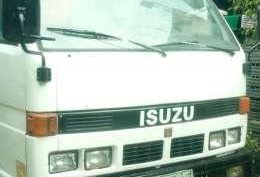 Isuzu Elf Boom truck drop side