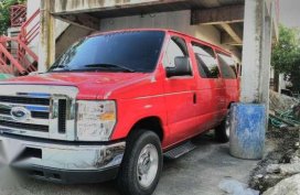 Ford E150 2015 Model AT Red Van For Sale