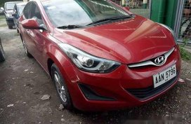 Hyundai Elantra 2014 sedan red for sale 