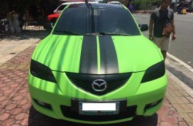 Mazda 3 2007 sedan green for sale 