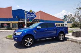 Ford Ranger XLT 4x2 MT Blue 2014 For Sale