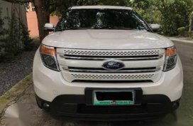 White Ford Explorer Limited 3.5L 4X4