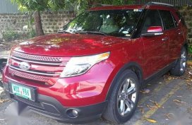 Ford Explorer 2013 4x2 2.0 AT Red For Sale