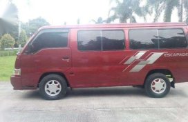 Nissan Urvan Escapade 2007 MT Red For Sale