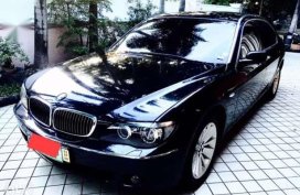 BMW 735 iL 2008 black color for sale 