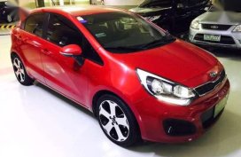2012 Kia Rio Ex AT Hatchback red for sale 