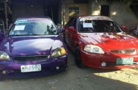 Honda civic red97 vti honda civic99 orig sir body toyota liteace 99