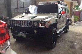 Hummer H2 V8 2004 MT SIlver For Sale