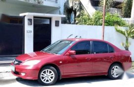 Honda Civic Vtis Manual 2005 Red For Sale