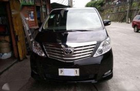Toyota Alphard 2011 AT Van Black For Sale