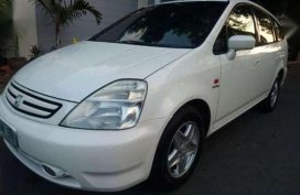 02 Honda stream hatchback white for sale 