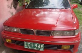 1992 Mitsubishi Galant Manual Red For Sale