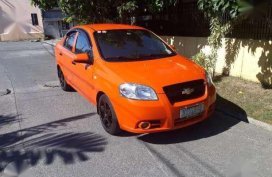 Chevrolet Aveo Sedan 2010 Orange For Sale 