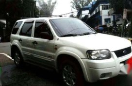2004 Ford Escape XLT 30 4X4 White For Sale 