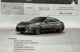 Toyota GT 86 2.0 Boxer Engine for sale 