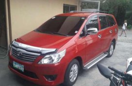 Toyota Innova E 2012 AT Red SUV For Sale 