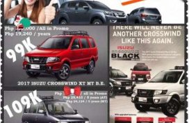 New 2017 Isuzu Crosswind Units All in Promo 