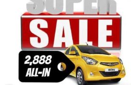 HYUNDAI low down promo Eon Accent Elantra Tucson Santa Fe Starex H100