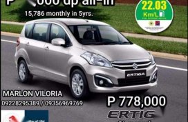 Brand new Suzuki ertiga GL mt 78k dp all-in