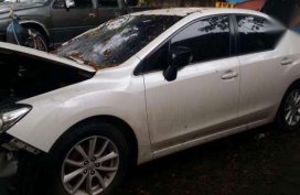 subaru impreza collided