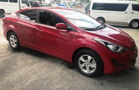 Hyundai Elantra 2014 Gasoline Manual Red for sale 