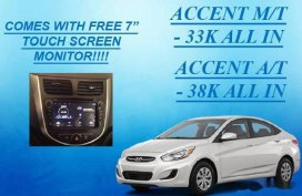 Hyundai Accent 2017 Gasoline Manual Black for sale 