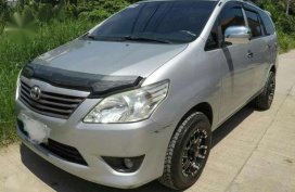 Fresh Toyota Innova E 2012 MT Silver For Sale 