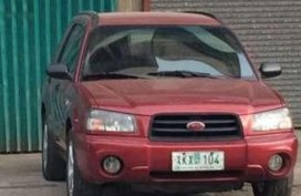 2003 Subaru Forester AWD MT Red For Sale 
