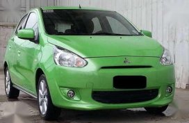 Mitsubishi Mirage 2014 GLS MT Green For Sale 