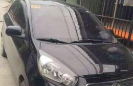 Kia Picanto MT 2016 Black for sale 