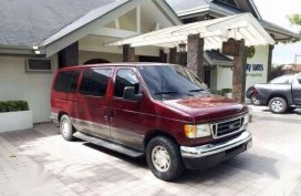 Fresh Ford E-150 2004 AT Van Red For Sale 