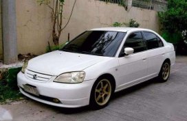 Honda Civic 2002 MT White Sedan For Sale 