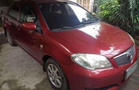 Toyota Vios 2006 1.3 E Manual Red For Sale 