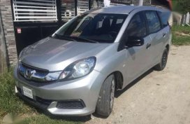Fresh Honda Mobilio 2015 Manual Silver For Sale 