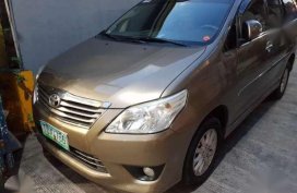 Fresh 2013 Toyota Innova G MT Brown For Sale 