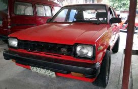 Toyota Starlet 1980 4-door AT Red For Sale 