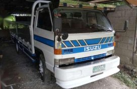 Isuzu Elf 4hf1 15ft Manual White Truck For Sale 