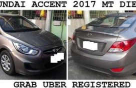 2017 Hyundai Accent Manual Gray For Sale 