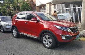Kia Sportage EX CRDi 2013 AT Red For Sale 