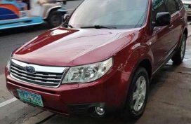 Subaru Forester 2009 red for sale
