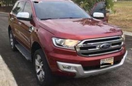 Ford Everest 2016 red for sale