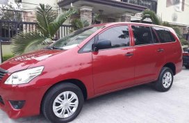 For sale red Toyota Innova J 2014 Diesel