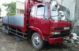 ISUZU Forward Turbo Manual Red Truck For Sale 