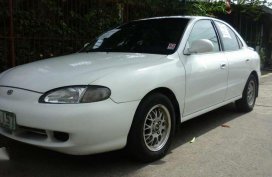 1997 Hyundai Elantra MT White Sedan For Sale 
