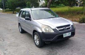 2002 Honda CRV 4x2 AT Silver For Sale 