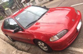 1993 Honda Civic ESI LX MT Red For Sale 