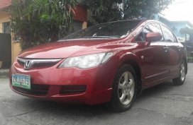 2007 Honda Civic 1.8V Manual Red For Sale 